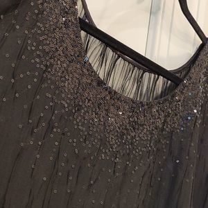 NWOT Black Sequin Tank Top- Catherines Size 3X (fits up to 4x 28/30)